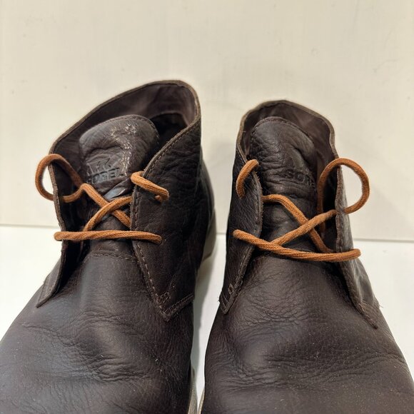 Sorel Kezar Chukka Ankle Boots Leather Brown Men's Size 13 - Picture 5 of 7